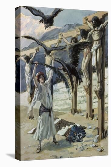 Rizpah's Kindness Toward the Dead-James Tissot-Stretched Canvas