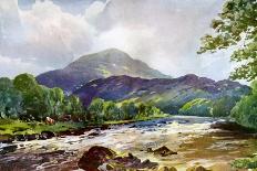 On the Teith Near Callander, Perthshire, 1924-1926-RJ Begg-Framed Giclee Print