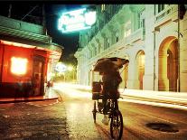 Vendor on Bicycle in Old Havana, Cuba in Front of Hemingway's Haunt the Floridita Restaurant/Bar Ni-rj lerich-Photographic Print