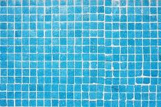 Tile Texture Background Of Bathroom Or Swimming Pool Tiles On Wall-rjmiguel-Framed Stretched Canvas