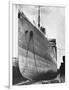 RMS Aquitania in Dry Dock-null-Framed Photographic Print