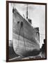 RMS Aquitania in Dry Dock-null-Framed Photographic Print