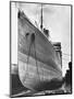 RMS Aquitania in Dry Dock-null-Mounted Photographic Print