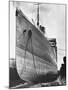 RMS Aquitania in Dry Dock-null-Mounted Photographic Print