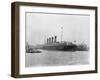 RMS Lusitania in New York Harbor-null-Framed Photographic Print