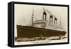 RMS Majestic, White Star Line Steamship, C1920S-Kingsway-Framed Stretched Canvas