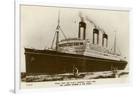 RMS Majestic, White Star Line Steamship, C1920S-Kingsway-Framed Giclee Print