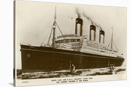 RMS Majestic, White Star Line Steamship, C1920S-Kingsway-Stretched Canvas