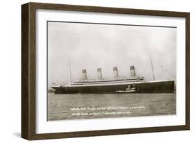 RMS Olympic on maiden voyage-null-Framed Art Print