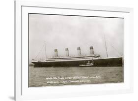 RMS Olympic on maiden voyage-null-Framed Art Print