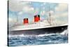 RMS Queen Elizabeth, Cunard Ocean Liner, 20th Century-null-Stretched Canvas