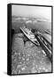 RMS Queen Elizabeth II in New York Harbour-null-Framed Stretched Canvas