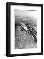 RMS Queen Elizabeth II in New York Harbour-null-Framed Photographic Print