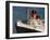 Rms Queen Mary Cruise Ship at a Port, Long Beach, Los Angeles County, California, USA-null-Framed Photographic Print