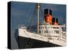 Rms Queen Mary Cruise Ship at a Port, Long Beach, Los Angeles County, California, USA-null-Stretched Canvas