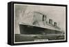 Rms Queen Mary, Cunard Ocean Liner-null-Framed Stretched Canvas
