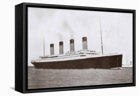 RMS Titanic of the White Star Line-English Photographer-Framed Stretched Canvas
