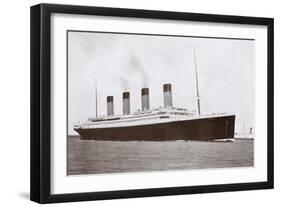 RMS Titanic of the White Star Line-English Photographer-Framed Giclee Print