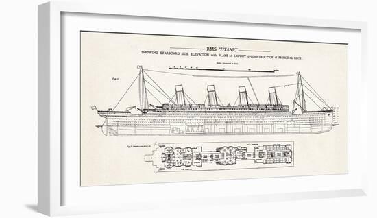 RMS Titanic-The Vintage Collection-Framed Giclee Print