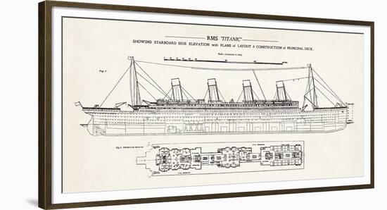 RMS Titanic-The Vintage Collection-Framed Giclee Print