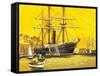 RMS Trent-English School-Framed Stretched Canvas