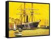 RMS Trent-English School-Framed Stretched Canvas