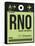 RNO Reno Luggage Tag I-NaxArt-Framed Stretched Canvas
