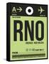 RNO Reno Luggage Tag I-NaxArt-Framed Stretched Canvas