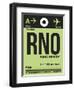 RNO Reno Luggage Tag I-NaxArt-Framed Art Print