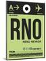 RNO Reno Luggage Tag I-NaxArt-Mounted Art Print