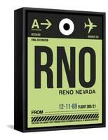 RNO Reno Luggage Tag I-NaxArt-Framed Stretched Canvas