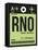 RNO Reno Luggage Tag I-NaxArt-Framed Stretched Canvas