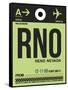 RNO Reno Luggage Tag I-NaxArt-Framed Stretched Canvas