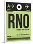 RNO Reno Luggage Tag I-NaxArt-Framed Art Print