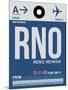 RNO Reno Luggage Tag II-NaxArt-Mounted Art Print
