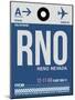 RNO Reno Luggage Tag II-NaxArt-Mounted Art Print