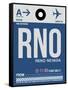 RNO Reno Luggage Tag II-NaxArt-Framed Stretched Canvas