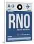 RNO Reno Luggage Tag II-NaxArt-Framed Art Print