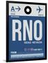 RNO Reno Luggage Tag II-NaxArt-Framed Art Print