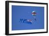 Rnzaf Sky Diving, New Zealand Flag, Warbirds over Wanaka, South Island New Zealand-David Wall-Framed Photographic Print