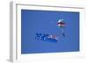 Rnzaf Sky Diving, New Zealand Flag, Warbirds over Wanaka, South Island New Zealand-David Wall-Framed Photographic Print