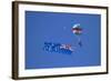 Rnzaf Sky Diving, New Zealand Flag, Warbirds over Wanaka, South Island New Zealand-David Wall-Framed Photographic Print