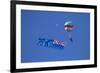 Rnzaf Sky Diving, New Zealand Flag, Warbirds over Wanaka, South Island New Zealand-David Wall-Framed Photographic Print