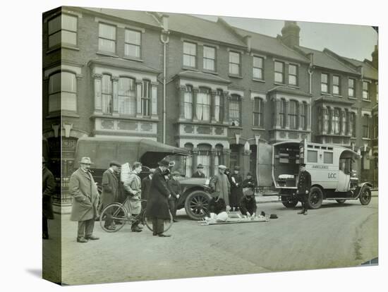 Road Accident, Calabria Road, Islington, London, 1925-null-Stretched Canvas