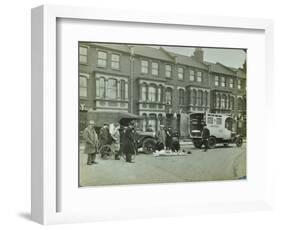 Road Accident, Calabria Road, Islington, London, 1925-null-Framed Photographic Print