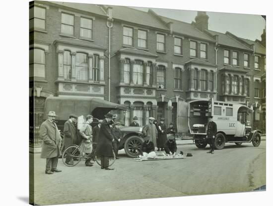 Road Accident, Calabria Road, Islington, London, 1925-null-Stretched Canvas