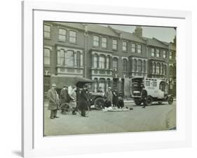 Road Accident, Calabria Road, Islington, London, 1925-null-Framed Photographic Print