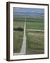 Road Across Prairie Wheatlands, South of Calgary, Alberta, Canada-Tony Waltham-Framed Photographic Print