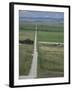 Road Across Prairie Wheatlands, South of Calgary, Alberta, Canada-Tony Waltham-Framed Photographic Print