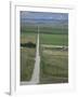 Road Across Prairie Wheatlands, South of Calgary, Alberta, Canada-Tony Waltham-Framed Photographic Print